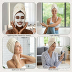 3 Pack Microfiber Hair Towel Wrap - Image 5