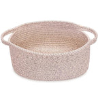 ABenkle Small Basket with Handles, Boho Decorative Rope Woven Dog Cat Toy by ABenkle