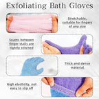 6 Pack African Bath Sponge Exfoliating Glove Set Nylon African Exfoliating Net - Image 4