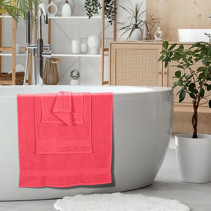 Elvana Home Ultra Soft 6 Pack Cotton Towel Set, Contains 2 Bath Towels 28x55 - Image 4
