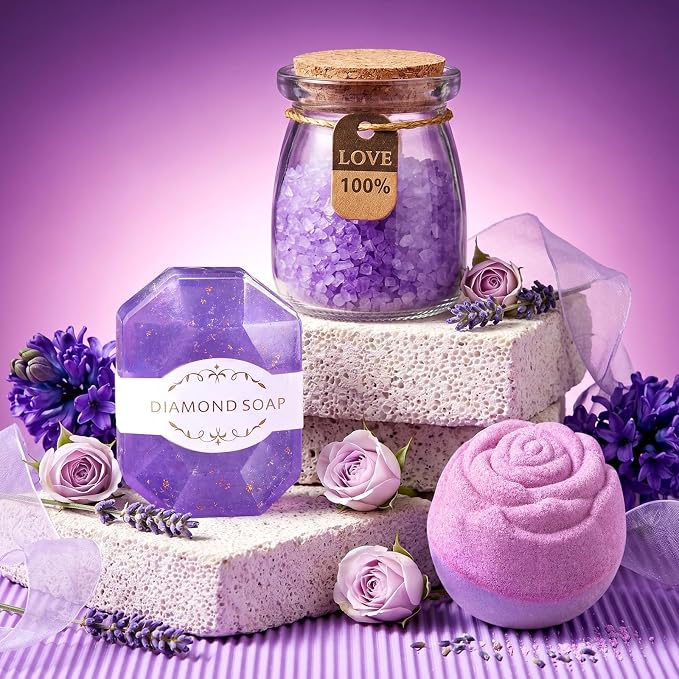 Birthday Gifts for Women, Mothers Day Gifts for Mom, Self Care Spa Baskets Set - Image 6