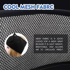 2Pcs black and red Mesh Hair Wraps, Thicker Soft Head Wraps - Image 5
