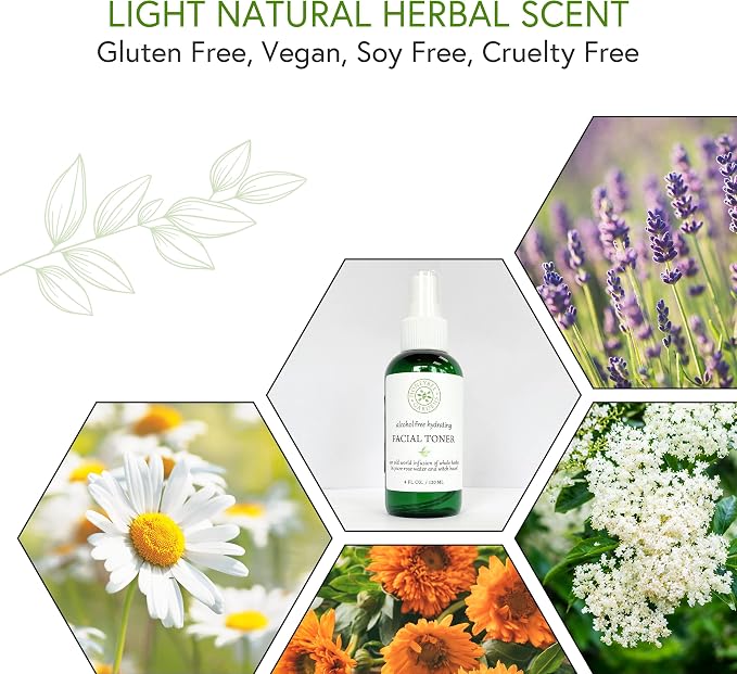 Honeybee Gardens 100% Natural Hydrating Facial Toner/Makeup Setting Spray | - Image 5