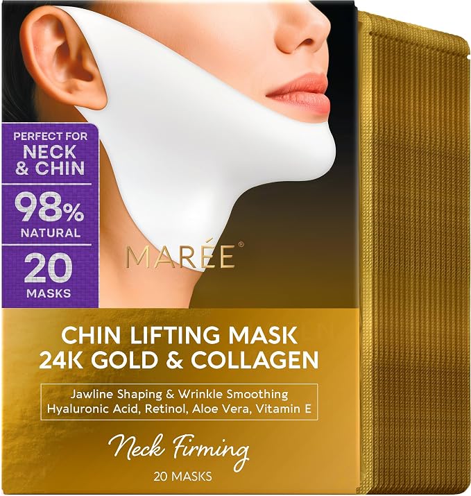 MAREE V Line Lifting Mask with 24K Gold – Deep Collagen Face Mask by MAREE