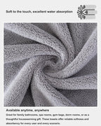 sakano Microfiber Bath Towel Set Ultra Soft Absorbent Speedy Drying Fade - Image 4