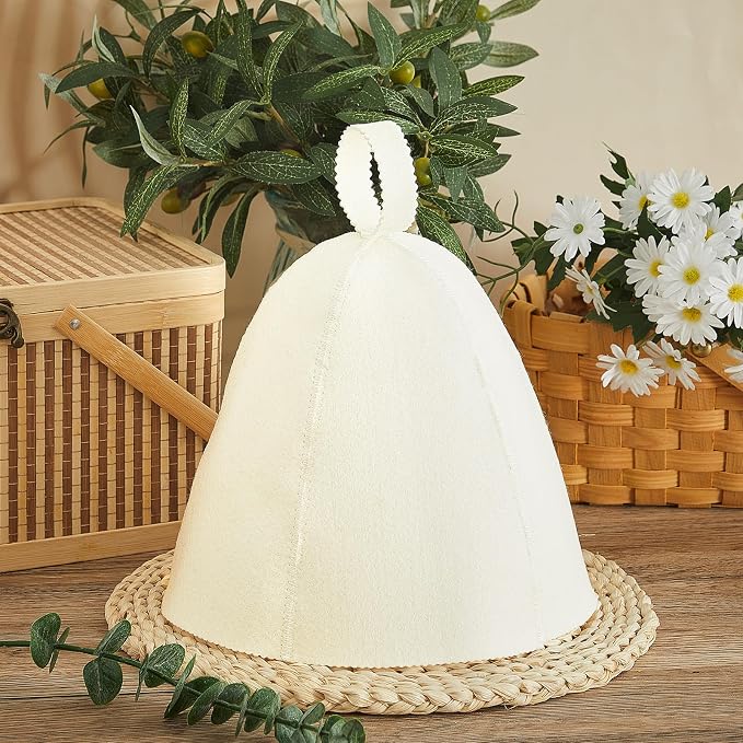 JaGely Sauna Hat for Men Women Sauna Hat Vaporarium Cap Russian Banya Cap for - Image 7