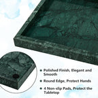 Real Natural Marble Tray for Bathroom, Kitchen and Desktop, Rectangle Genuine - Image 3