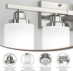 Sailstar Bathroom Light Fixtures, Brushed Nickel Vanity Light Over Mirror - Image 4