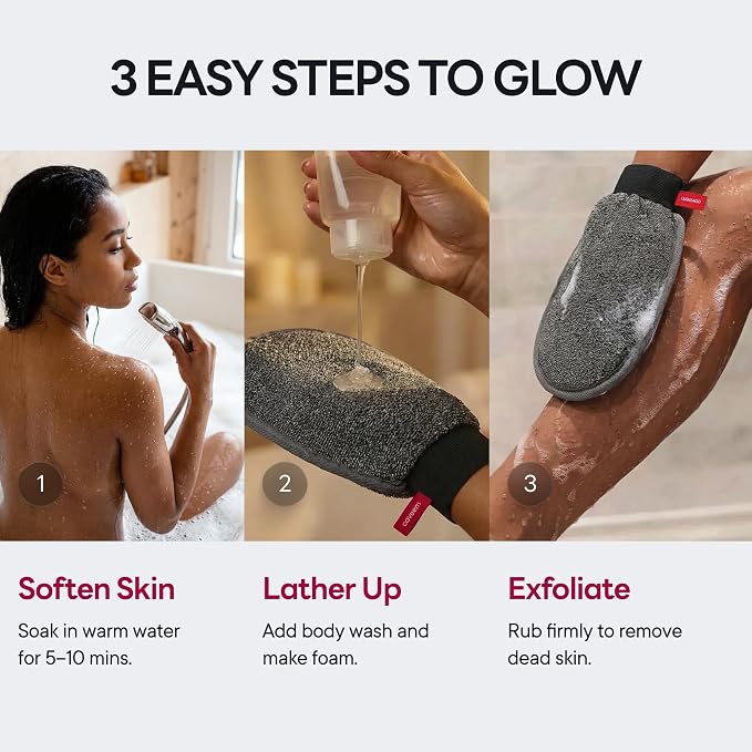 Caveem Exfoliating Mitt, Body Scrubber - Image 5