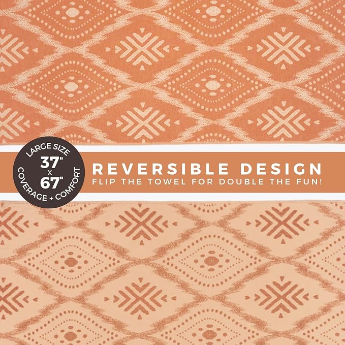 FESHKA Sand Proof Turkish Beach Towel – Oversized, Quick Dry & Lightweight - Image 5