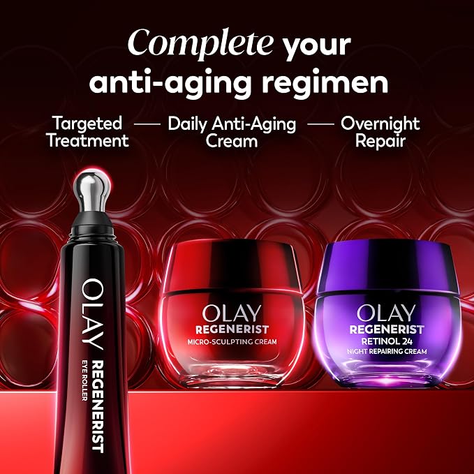Olay Regenerist Under Eye Cream Roller, Eye Wrinkle Cream, Crows Feet & Bags - Image 10