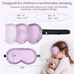 Kids Sleep Mask, 100% Real Mulberry Silk Eye Mask, Sleeping Mask - Image 5