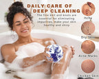 2 Pack African Net Sponge Exfoliating Body Scrubber Bath Sponge - Image 5