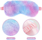 2 Pack Plush Sleeping Eye Mask Soft Plush Eye Mask Fuffy Eye Cover Comfortable - Image 4