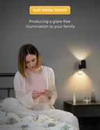 L LOHAS LED Night Light Plug in, 4 Pack, Dimmable Night Lights Plug into Wall - Image 9