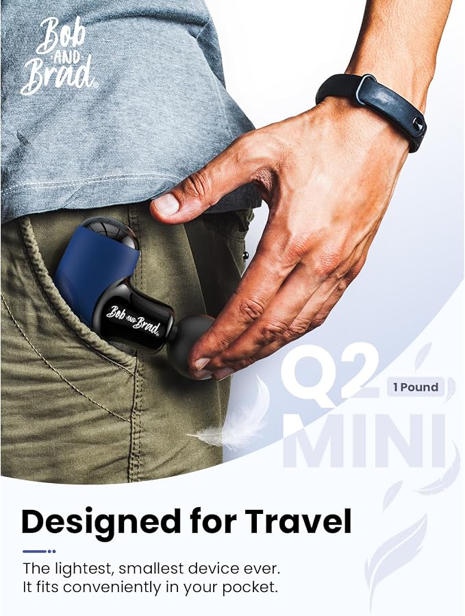BOB AND BRAD Q2 Mini Massage Gun, Pocket-Sized Deep Tissue Massager, FSA - Image 2