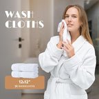 White Bath Towel Set of 6 - Image 6