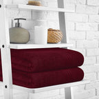 BOUTIQUO 100% Cotton 2 Pack Bath Towel Set 28x55, Eco-Friendly Large Bath Towels - Image 3
