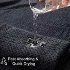 8-Piece Black Bath Towels Set, 2 Oversized Large Bath Towels Sheet, 2 Hand - Image 8