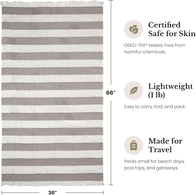 Lightweight Turkish Beach Towel - Image 4