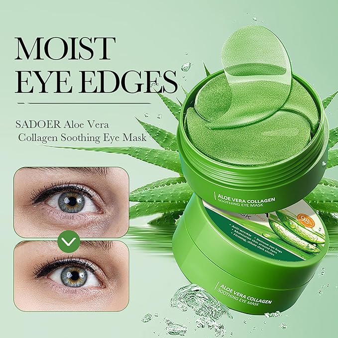 Aloe Vera Under Eye Masks, Eye Bags, Puffy Eyes and Dark Circles Treatments - Image 2