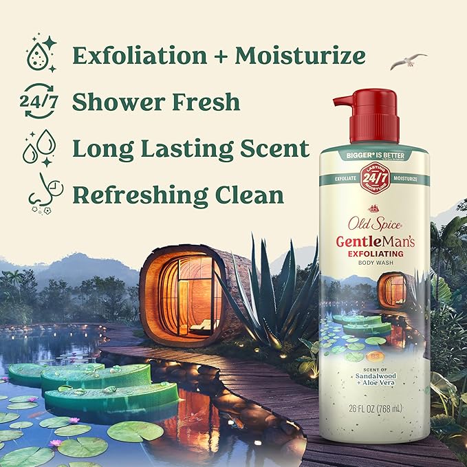 Old Spice GentleMan's Exfoliating & Moisturizing Body Wash - Image 2