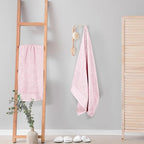 GLAMBURG 100% Cotton 2 Pack Oversized Bath Towel Set 28x55 Inches, Ultra Soft - Image 4