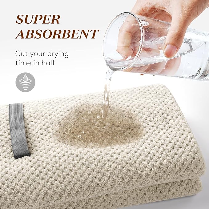 YFONG Large Hair Towel Wrap for Women, Super Absorbent Microfiber Hair Towel - Image 6