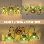 Vintage Bathroom Vanity Light, 3-Light Matte Antique Brass Finish Wall Sconce - Image 9
