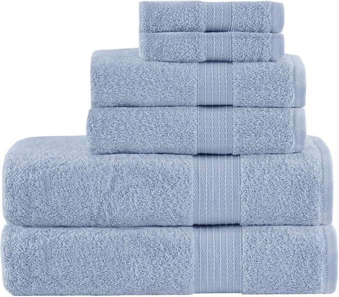 Madison Park Organic 100% Cotton Bathroom Towel Set, Hotel & Spa Quality Highly - Image 2