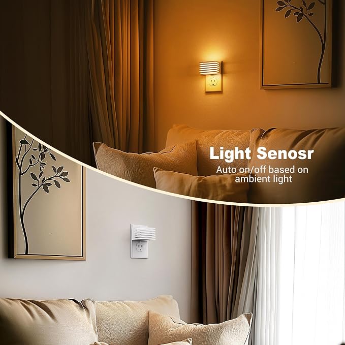 JandCase Amber Night Light, Night Lights Plug into Wall - Image 3