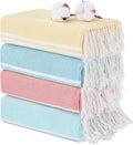 4 Packs Cotton Turkish Beach Towels Oversized Bath Pool Swim Towel Bulk Set by ANTFUNYgivesmorechoices