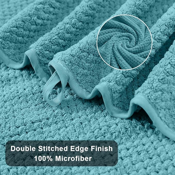 Hand Towels Set 2 Pack-16“x31”, Ultra Soft Microfibers Bathroom Towel Set - Image 4
