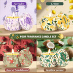 WarmEmbrace Scented Candles for Women, 8 Pack Soy Candle Set, 4.4OZ Candles for - Image 3