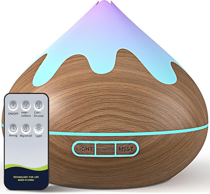 500ML Essential Oil Diffuser, Ultrasonic Aromatherapy Diffuser by Unknown