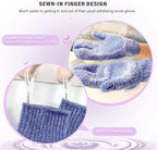 Evridwear Shower Exfoliating Mitts, Deep Cleanse Bathing Scrub Gloves Self Tan - Image 3