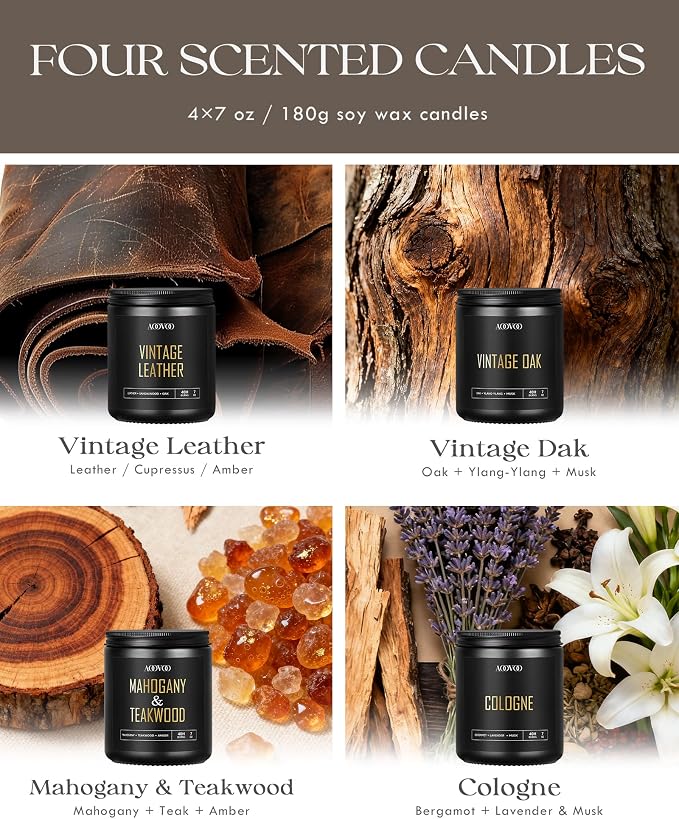 AOOVOO Scented Candles for Men - Image 4
