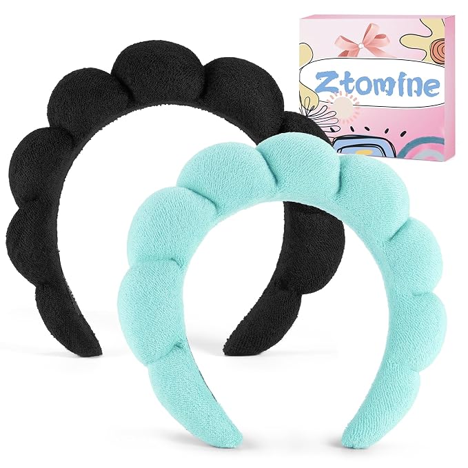 Ztomine Spa Headbands for Washing Face or Facial, Terry Cloth Headband Wash - Image 6