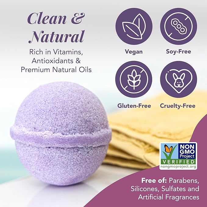 Saavy Naturals Bath Bombs – Relaxing Foaming Fizz Bubbles, Organic Bath Bombs - Image 5