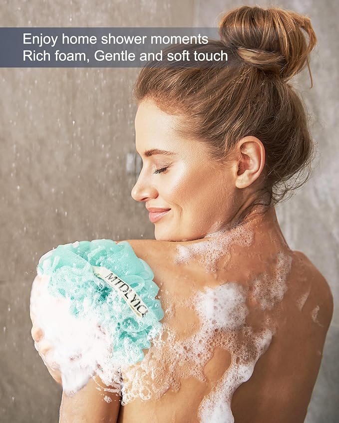 MTDLYICE Loofah Sponge, XXL Large Loofah 100g 4 Pack, Bath Sponge Soft Mesh - Image 5