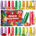 RBUGR 20 Pack Lip Balm Bulk- 12 Flavored Lip Balm Set Natural Moisturizing by RBUGR