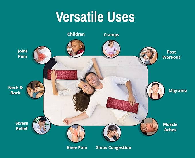 Microwavable Corn Filled Heating Pad and Cold Pack/Washable 100% Cotton Cover - Image 3