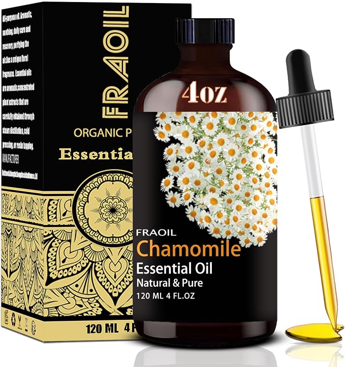 Chamomile Essential Oil, Chamomile Oil 4 Fl Oz 120ML by FRAOILESSENTIALOIL