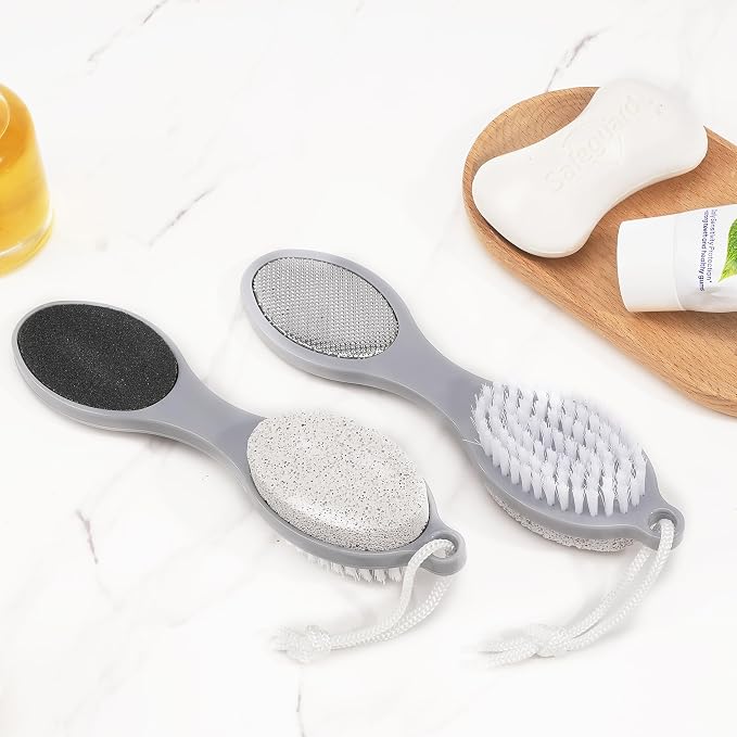 2 Pcs 4 in 1 Foot Brush for Use in Shower - Image 7