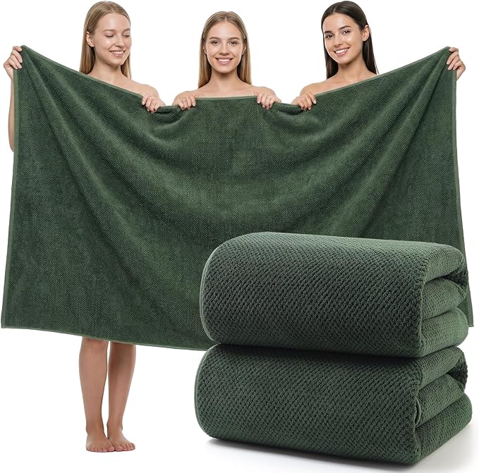 REDKISS Pack of 2 Jumbo Bath Sheets, 40 x 80 Inches Microfiber Bath Towels by REDKISSOnline