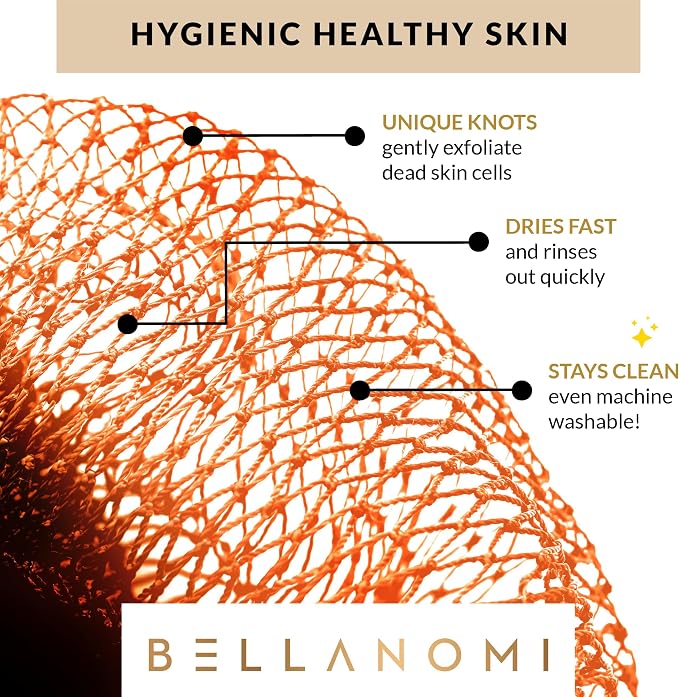 BELLANOMI African Exfoliating Net Sponge, Ethically sourced from Nigeria - Image 6