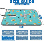 GOLOPET Dog Heating Pad 28×18 in Waterproof Heated Dog Bed, Smart Thermostat - Image 2