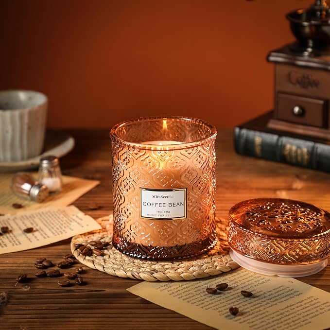 Coffee Bean Scented Candles, 19oz Aromatherapy Candles Gifts - Image 6