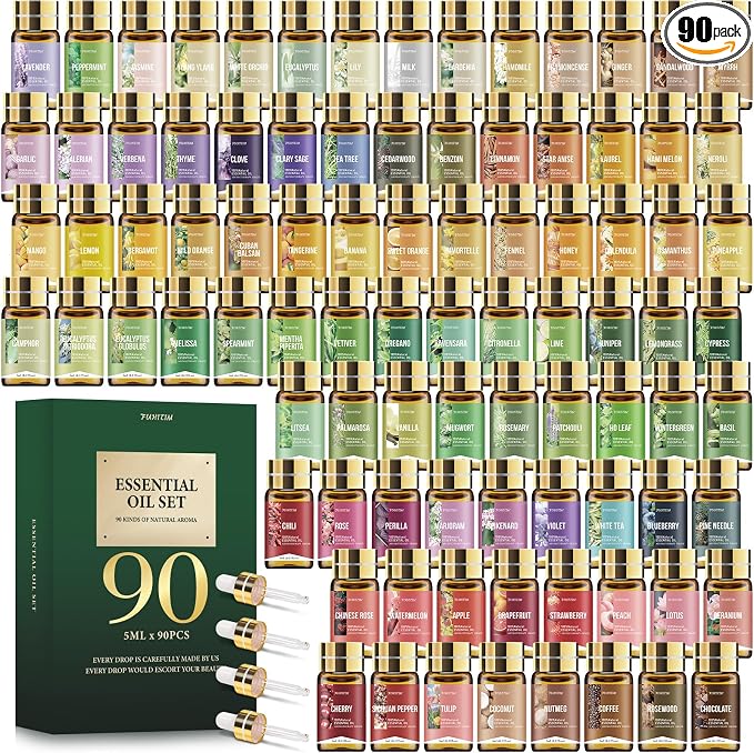 90 Pcs Essential Oil Set by FUHITIM