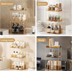 Akinbas 3 Tier Bathroom Organizer Countertop Makeup Perfume Tray Skincare - Image 5
